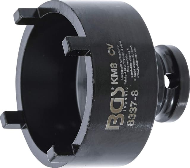 Thumbnail 3 de BGS 8337-8 Groove Nut Socket (external tooth) for DIN 981 grooved nuts – KM8