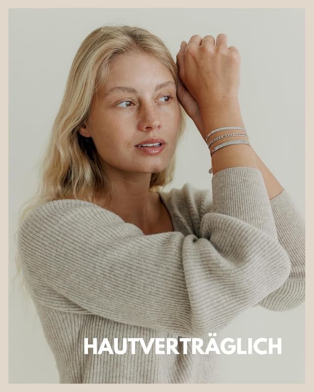 Detalle 2 de GD GOOD.designs Armband Set (3-teilig) aus 316L Edelstahl, wasserfest & längenverstellbar