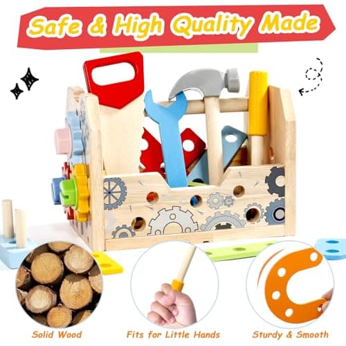 Thumbnail 7 de Caja Herramientas Infantil Coche de Madera 39 Piezas