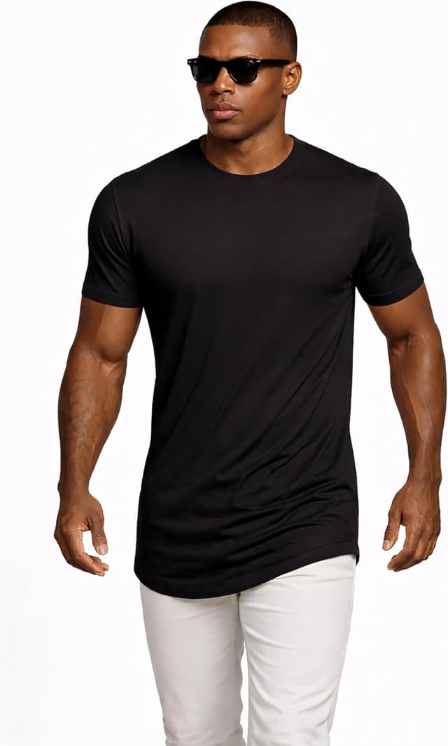 Detalle 2 de Leif Nelson T-shirt homme col rond LN-8281