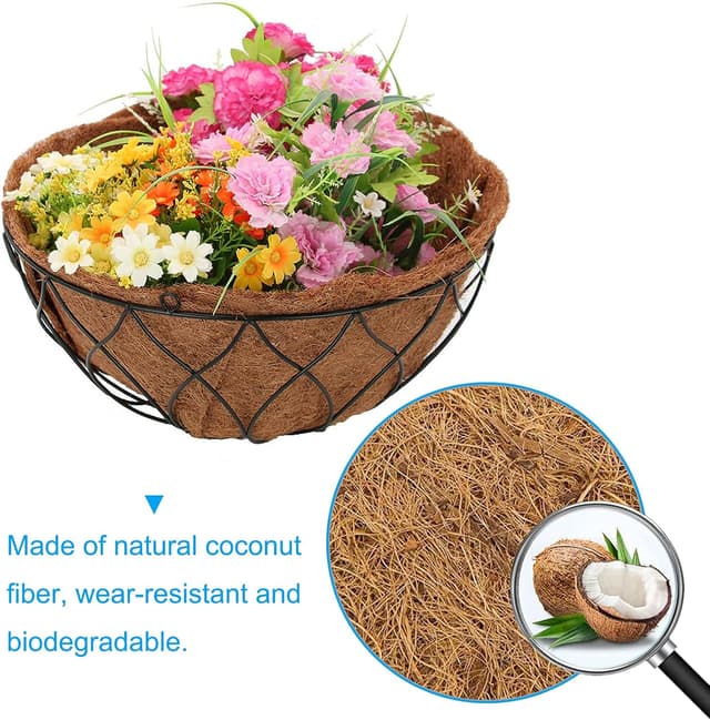 Thumbnail 2 de hifrom Kokoseinlage Ø30 cm 2 Stück für Blumenampeln