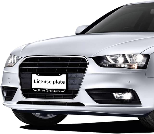 Thumbnail 5 de I Brake for Goth Girls License Plate Frame 2Pcs 🏷