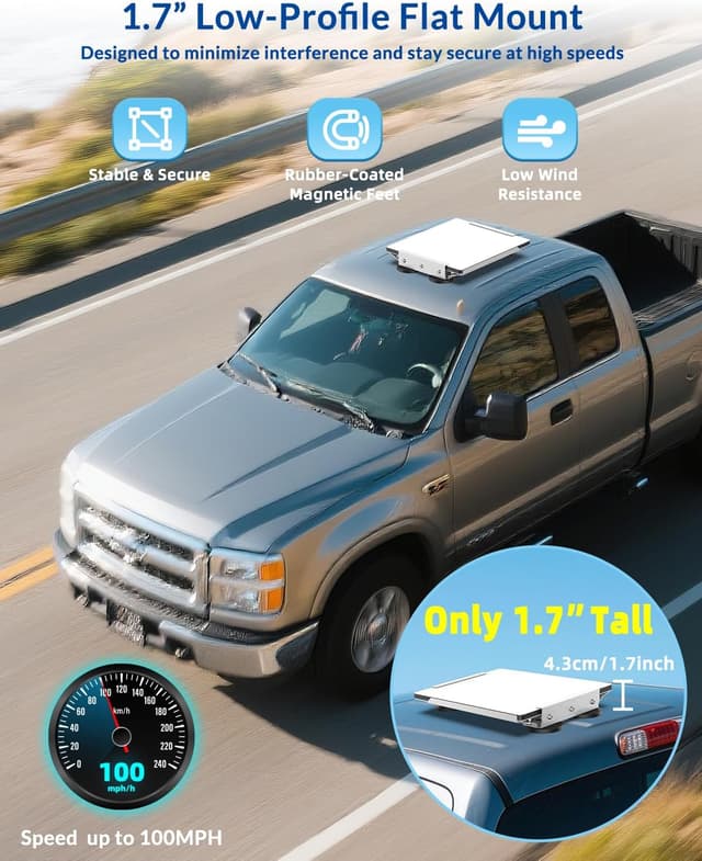 Thumbnail 6 de Starlink Mini Flat Magnetic Roof Mount, 220 lbs