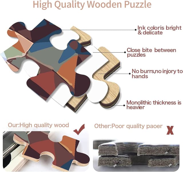 Thumbnail 5 de Puzzle 1000 Teile Abstrakter Hirsch 750 x 500