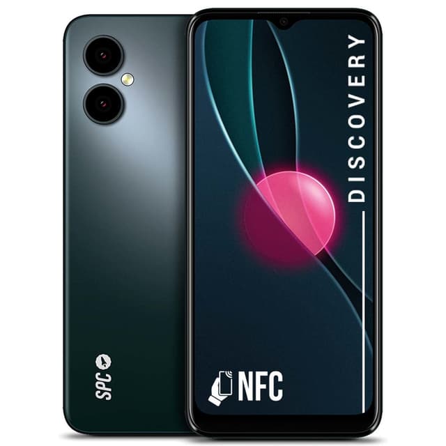 Detalle de SPC Discovery 3 GB + 128 GB azul (móvil libre) con Android 13 y desbloqueo facial/huella