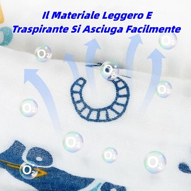 Thumbnail 3 de Maliton Mussole Neonato 50x25 cm