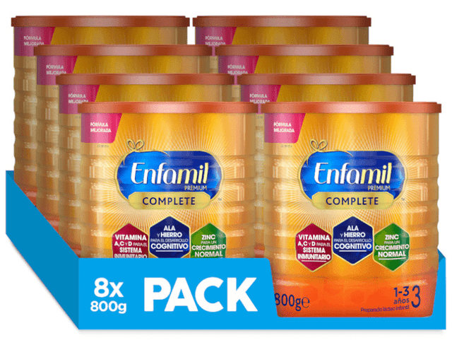 Detalle de Enfamil 3 Premium Complete - 8x800 g