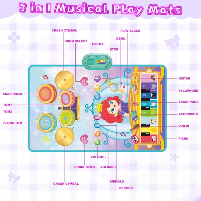 Thumbnail 4 de Shayson 3-in-1 Musical Mats for Toddlers