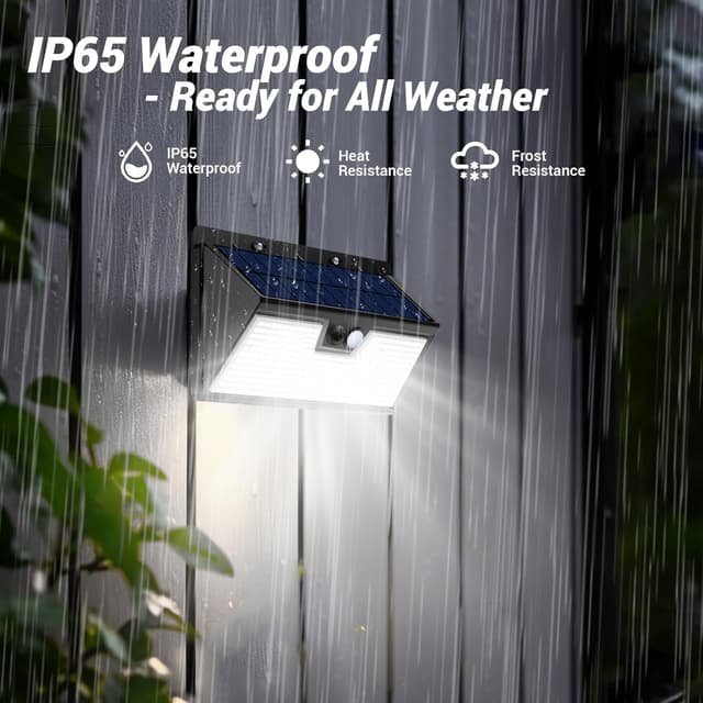 Detalle 2 de vighep 318 LED Solar Security Light 3 modes