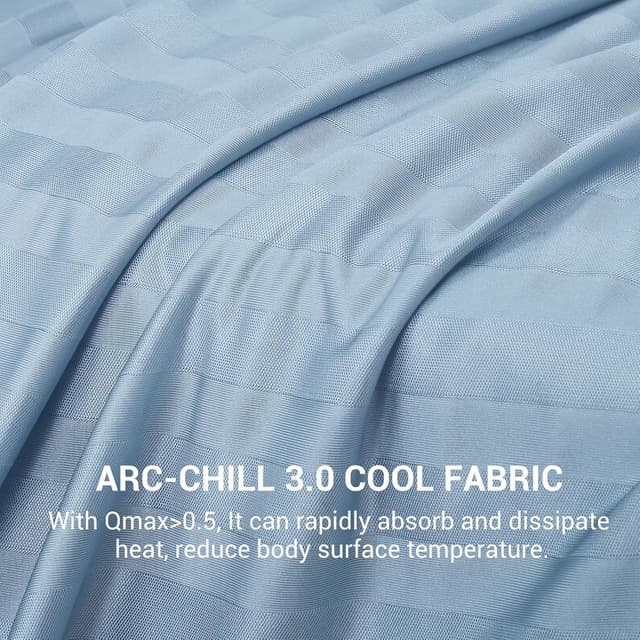 Detalle 2 de Elegear Revolutionary Cooling Blanket Queen (Arc-Chill 3.0) for Hot Sleepers & Night Sweats, Double-Sided Cooling, 79" x 86