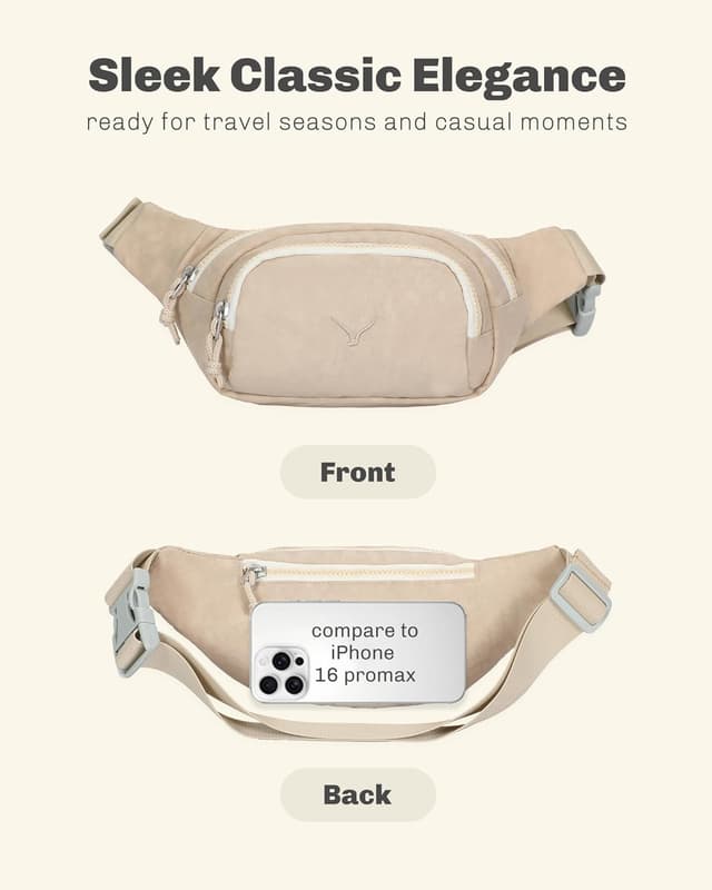 Thumbnail 5 de Bauchtasche Beige Hüfttasche Crossbody