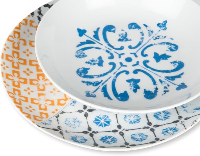 Thumbnail 2 de Excelsa Juego de Vajilla Mayólicas de Porcelana 18 Piezas 🍽