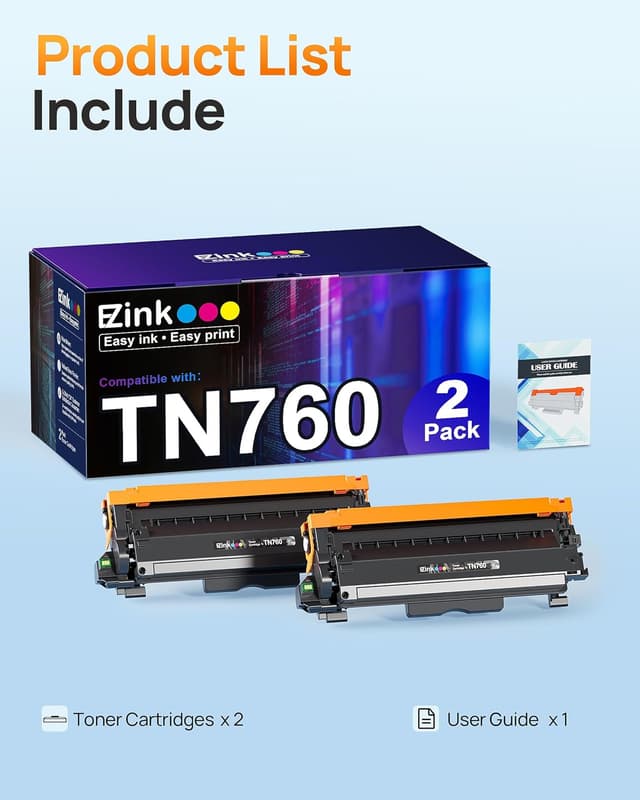 Detalle 2 de E-Z Ink TN760 High Yield Toner 3000 pages 🖨