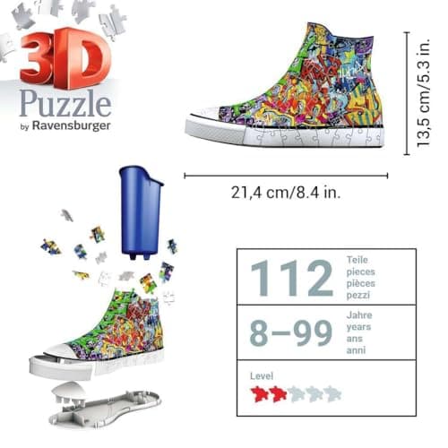 Thumbnail 6 de Ravensburger Puzzle 3D Graffiti Sneakers 108 piezas 🧩