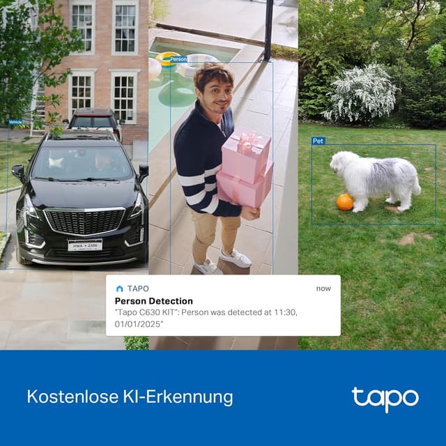 Thumbnail 6 de Tapo C630 KIT 360° Solar Überwachungskamera