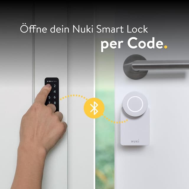 Detalle de Nuki Smart Lock Go (2025) – elektronisches Türschloss mit Bluetooth, WLAN & Matter, inkl. Keypad