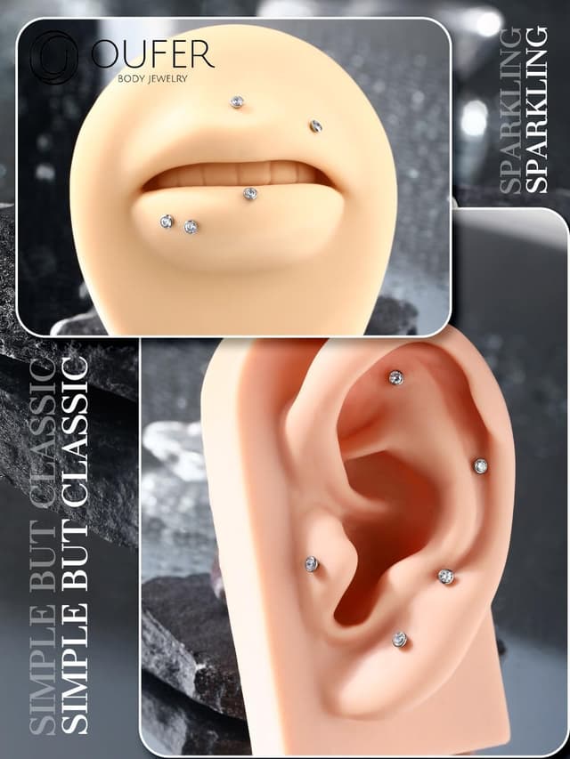 Thumbnail 6 de OUFER Labret 18G Titanium 6mm 💍