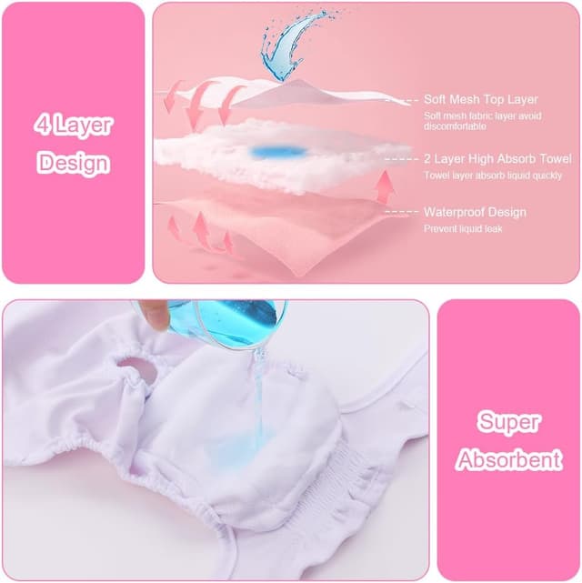 Thumbnail 6 de Aomig lavabili pannolini per cani femmina riutilizzabili, 3 pezzi (taglia L)