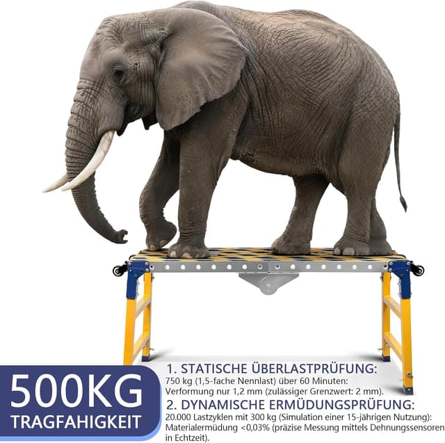 Detalle 2 de 2-in-1 Arbeitsplattform 500 kg Schweißtisch