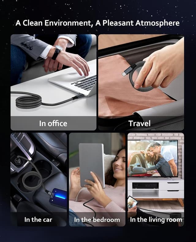 Thumbnail 6 de Cable USB 4 100W Magnético 1.5M para Pantallas 8K & 4K ⚡