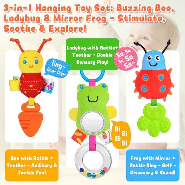 Thumbnail 5 de YELUFT Baby Pram Toys 0-6 Months