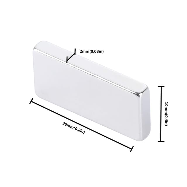 Thumbnail 2 de Yizhet aimants néodyme N35 20x10x2mm