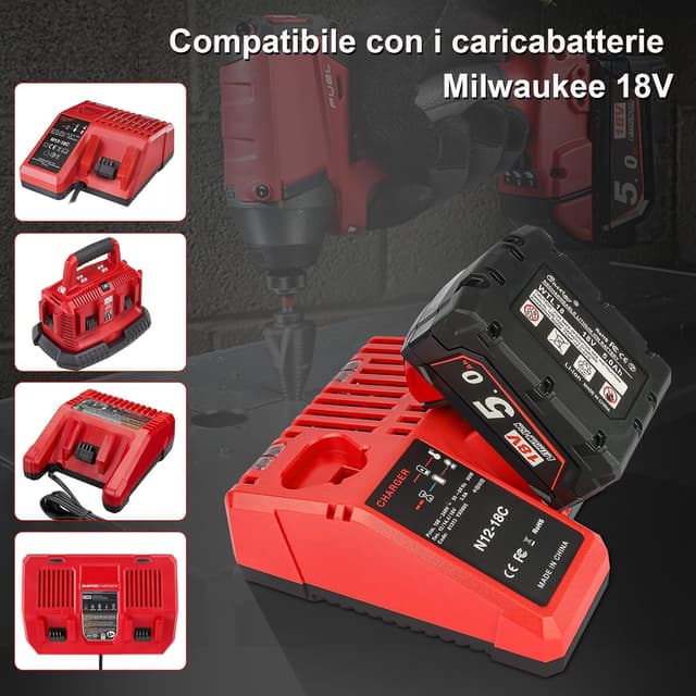 Thumbnail 6 de Waitley M18B5 batteria 5,0 Ah per utensili