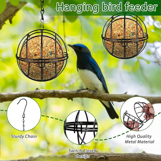 Thumbnail 2 de Tccydm Mangeoire oiseaux 8 pcs extérieures