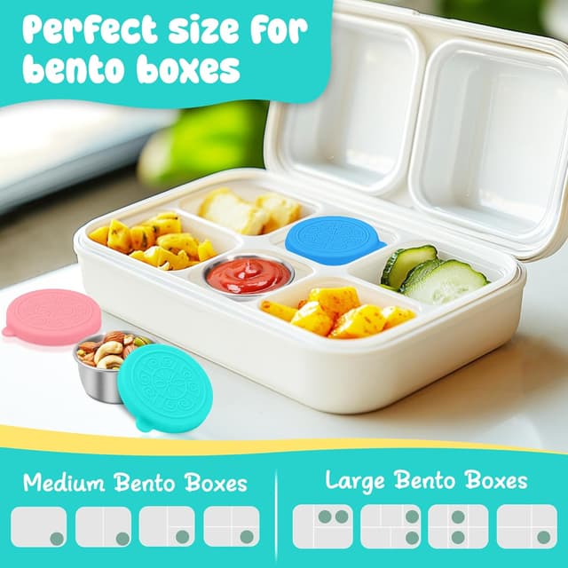 Thumbnail 5 de LIEMAND 6x1.6 oz Salad Dressing Containers leakproof 🥗