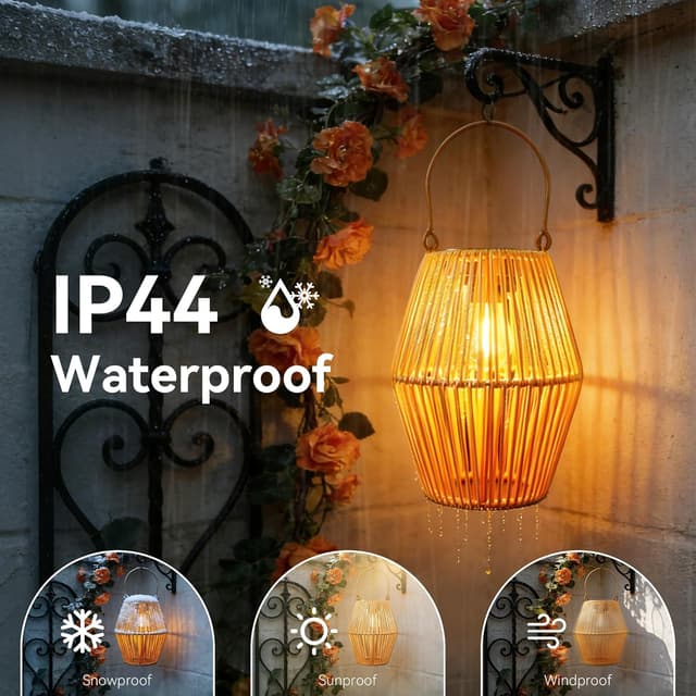 Detalle de Ollny solar garden lanterns 2-pack