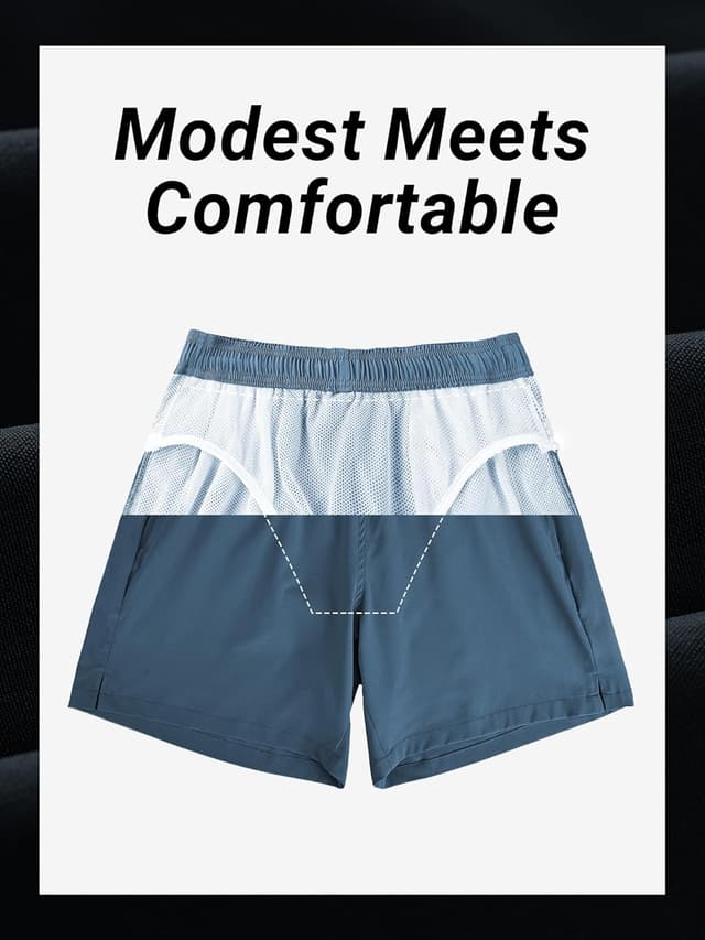 Detalle de Arcweg pantaloncini da bagno uomo con asciugatura veloce, fodera a rete e coulisse trunks mare e beach