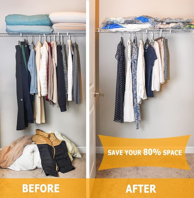 Thumbnail 4 de MEIQIHOME Juego 20 bolsas de vacío ahorro 80% espacio