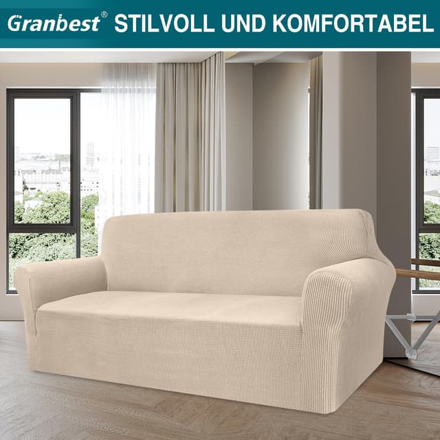 Detalle 2 de Granbest Copridivano Elasticizzato 3 posti Beige