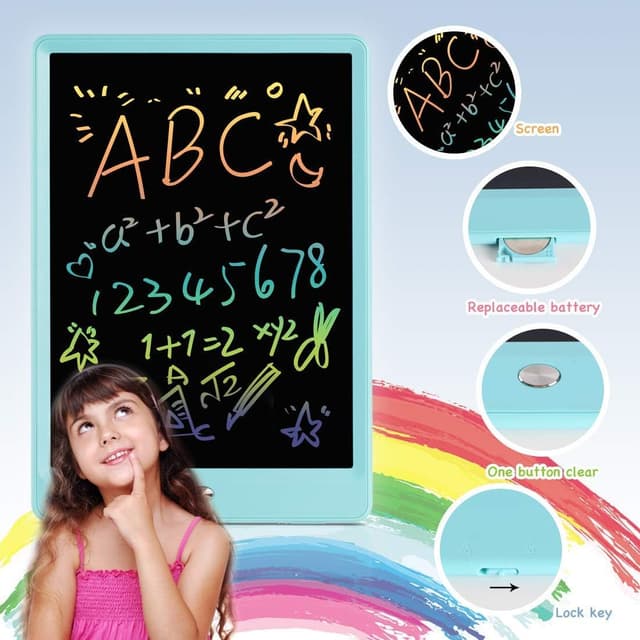 Thumbnail 4 de ORSEN 10 Inch LCD Doodle Board Writing Tablet for Kids (Pressure-Sensitive Color Screen)