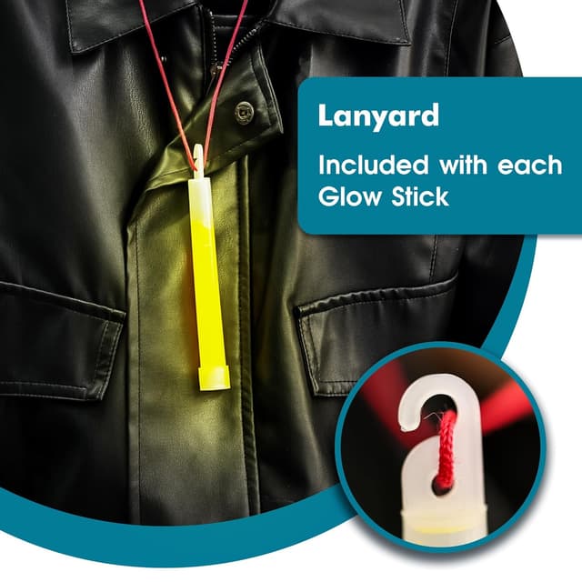 Detalle de General Medi fluorescent glow sticks 12 pack