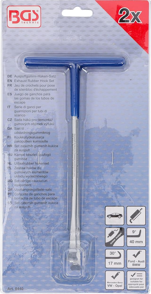 Thumbnail 6 de BGS 8440 Auspuffgummi-Haken-Satz (2-tlg.) – zum Montieren und Demontieren von Auspuffgummis