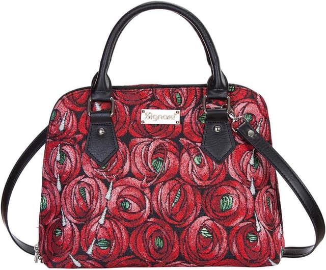Detalle 2 de Tapestry handbag for women, Golden Lily design
