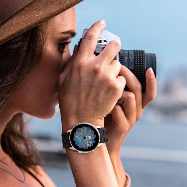 Detalle de Unbeinst silicone replacement band for Samsung Galaxy Watch 7/FE/6/5/4 (20mm, soft braided strap)