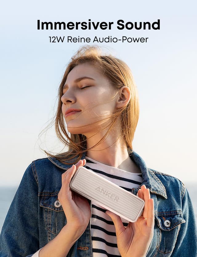 Detalle 2 de Anker Soundcore 2 Bluetooth-Lautsprecher 24h Akku