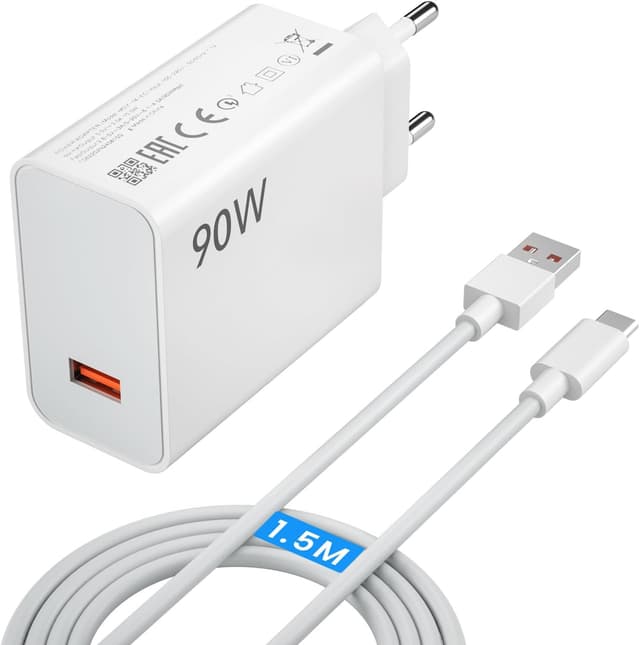 Detalle de Cargador 90W Carga rápida USB-C para Xiaomi y Redmi