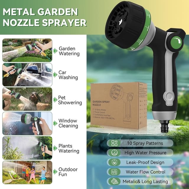 Thumbnail 2 de Metal Hose Pipe Spray Gun Heavy Duty