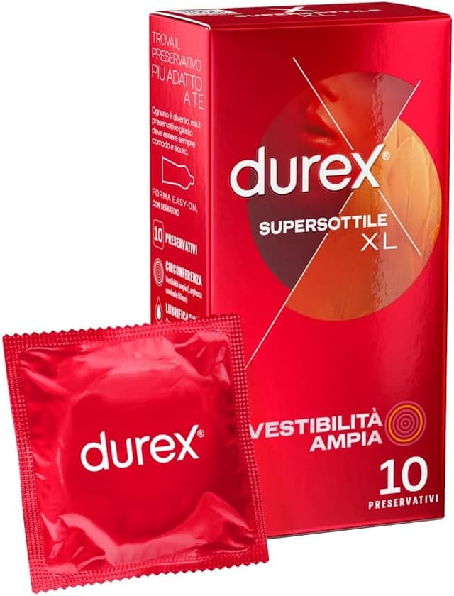 Imagen de Durex SuperSottile XL preservativi ultra sottili 10 confezioni 🧷 en OfertitasTOP