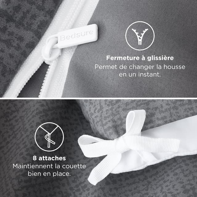 Detalle de Bedsure Housse de couette 220x240