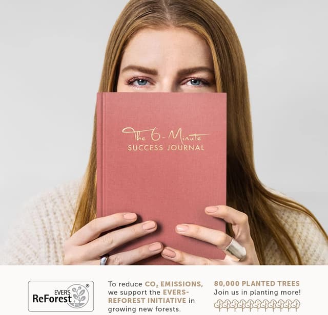 Detalle de 6-Minuten Diario del Successo (Inglese) – Agenda giornaliera 2025 undatata per motivazione, focus e crescita