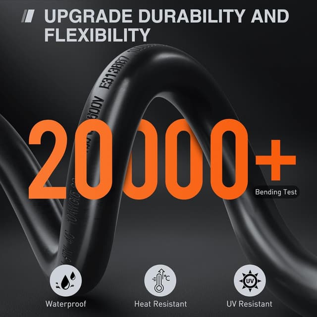 Detalle de Nilight 25FT 30 Amp RV Extension Cord (50Amp to 30Amp Adapter, 10/3 Pure Copper, UL/ETL)