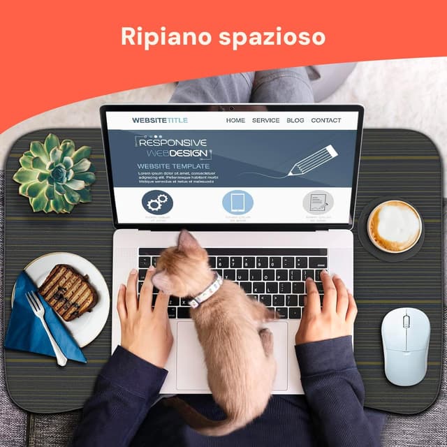 Thumbnail 4 de Avilia Tavolino da Letto Pieghevole 60x40 cm