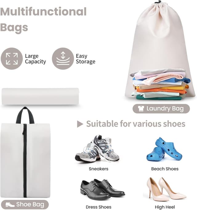 Detalle 2 de Packing cubes set 8 for suitcase