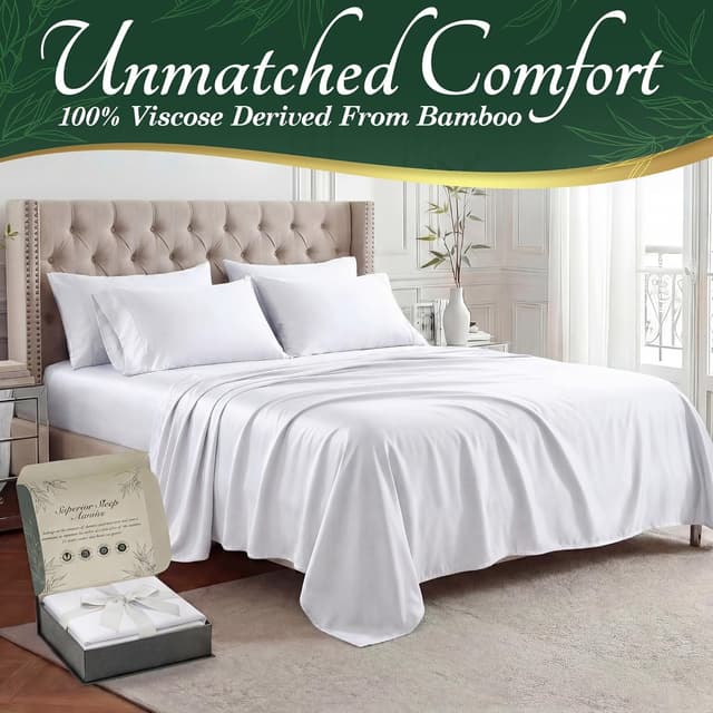 Detalle 2 de DECOLURE 100% Viscose Bamboo Sheets Queen 6Pc 17