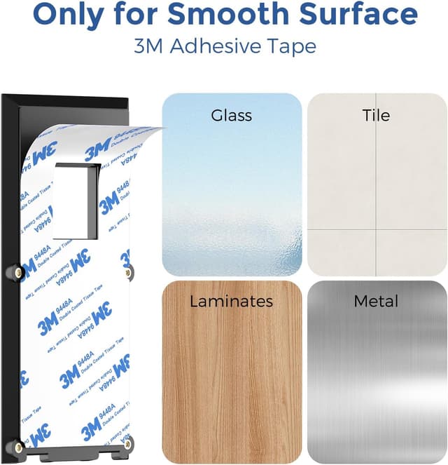 Detalle 2 de Gusfeliz No-Drill Ring Doorbell Mount – strong adhesive backplate holder for Ring Video Doorbell 1/2/3/4 & Battery Plus/Pro