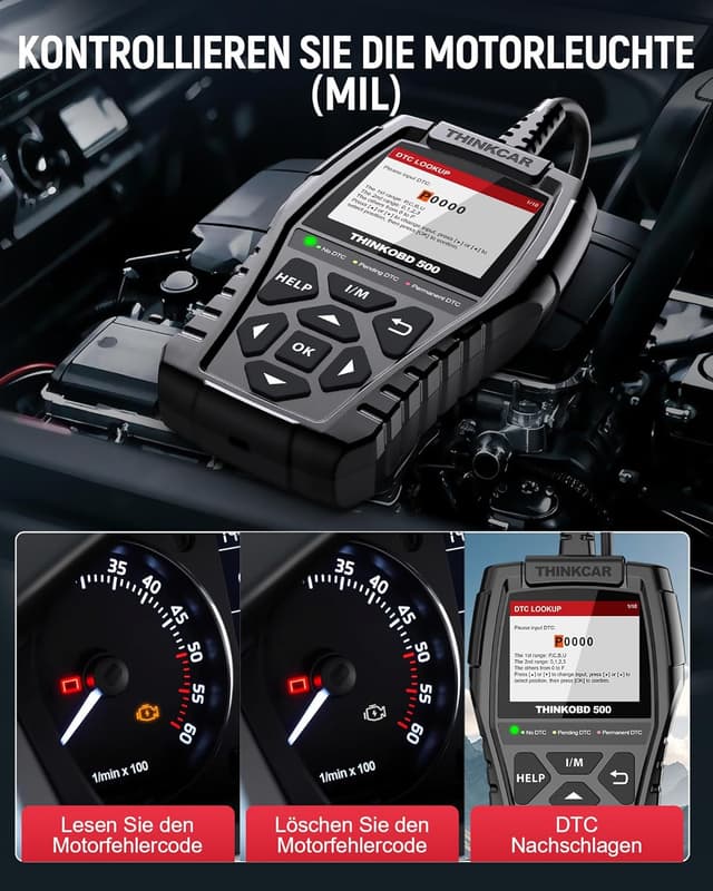 Thumbnail 4 de ThinkOBD500 OBD2 Diagnosegerät 2,8" LCD